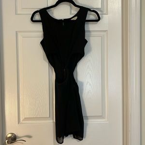 Cutout waist mini dress